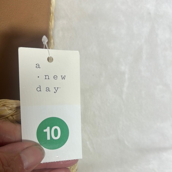 A New Day Tan Espadrille Sandals with Woven Upper - Picture 6 of 8